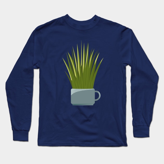 Cup Of Tropical Long Sleeve T-Shirt by Zakaria Azis